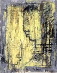 A. S. Rind, 15 x 19 Inch, Mixed Media On Paper, Figurative Painting, AC-ASR-766